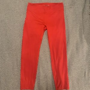 Red Techsweat leggings